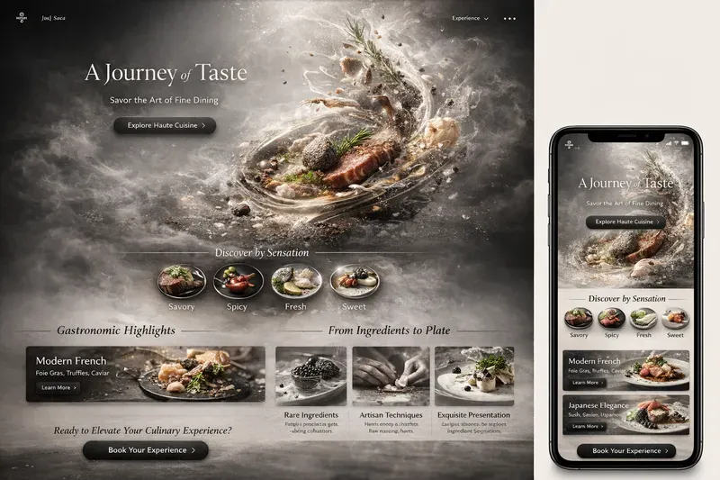 Culinary Worlds UIs