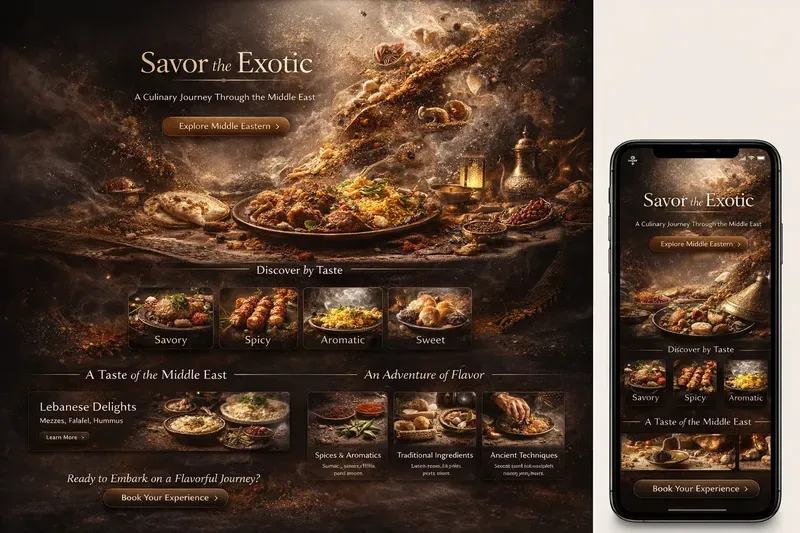 Culinary Worlds UIs