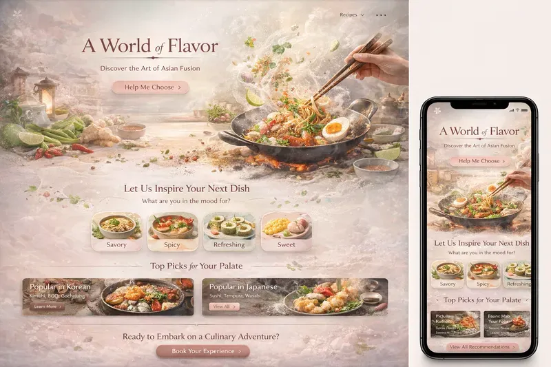 Culinary Worlds UIs