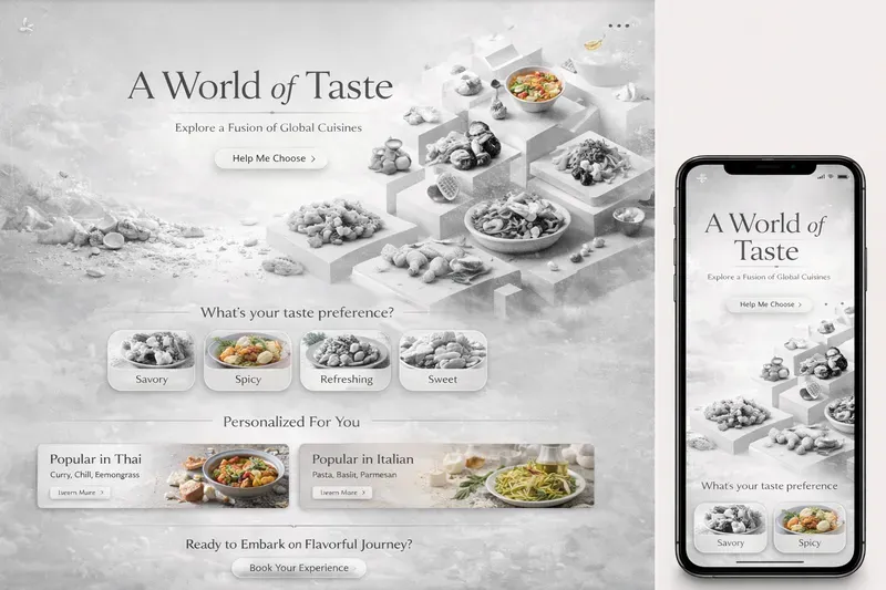 Culinary Worlds UIs