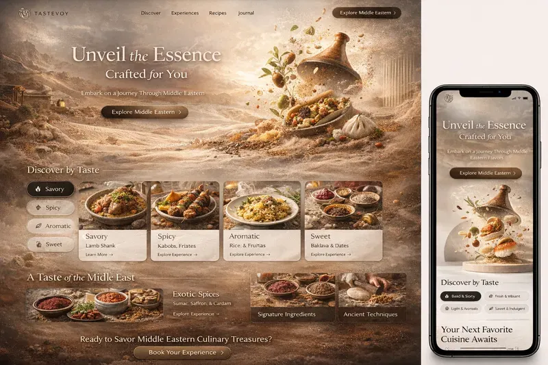 Culinary Worlds UIs