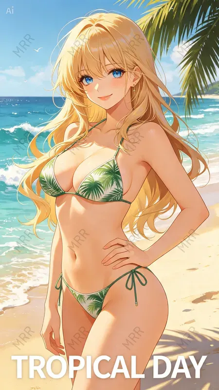 Tropical Anime Beach Girls