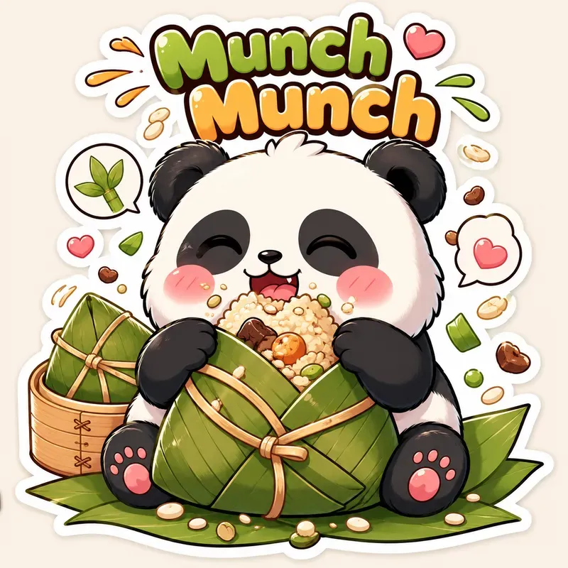 Cute Foodie Animal Sticker Packs