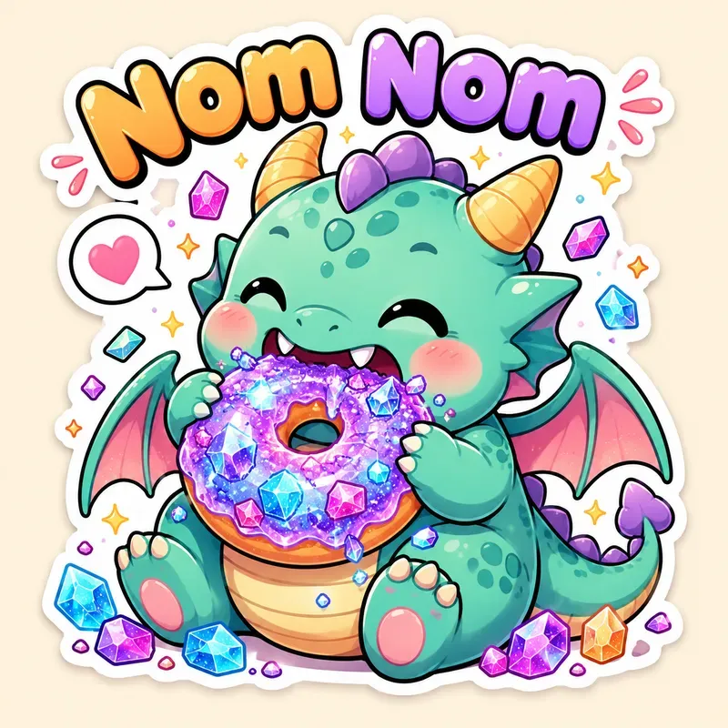 Cute Foodie Animal Sticker Packs