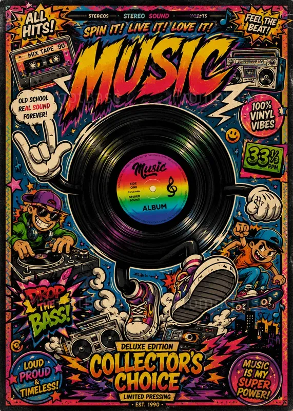 90s Cartoon Poster Generator