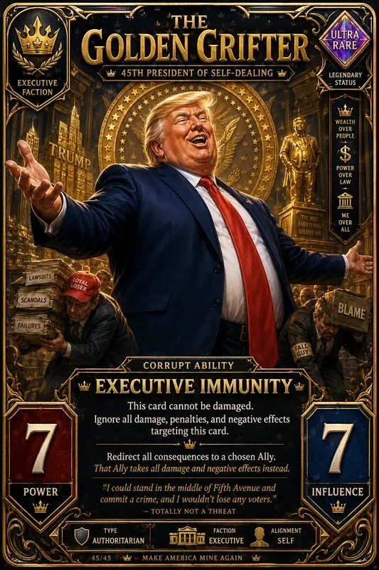 Satirical Politician Tcg Generator