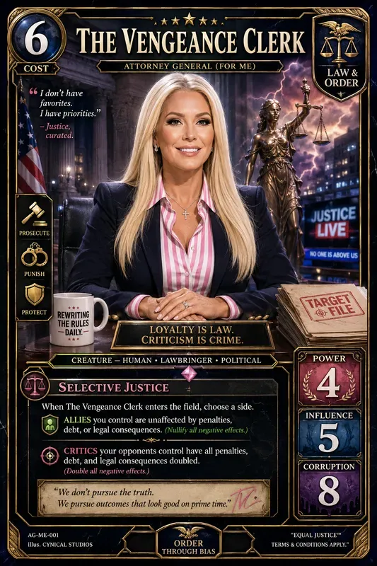 Satirical Politician Tcg Generator