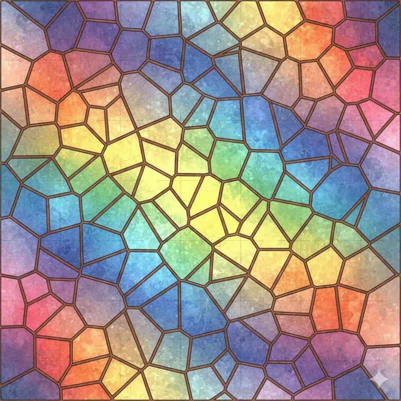 Stained Glass Mosaic Pattern Generator