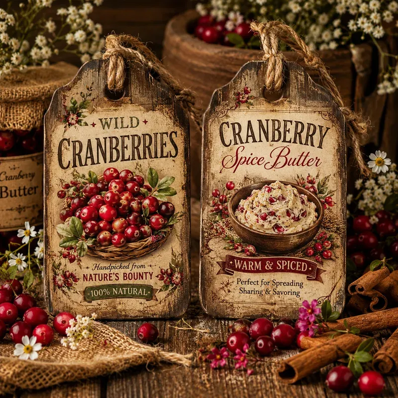 Rustic Pantry Labels Kits