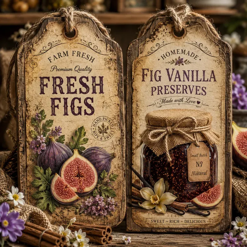 Rustic Pantry Labels Kits