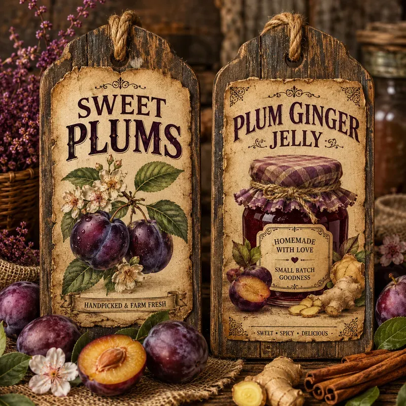 Rustic Pantry Labels Kits