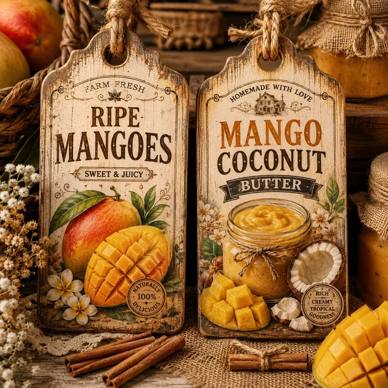 Rustic Pantry Labels Kits