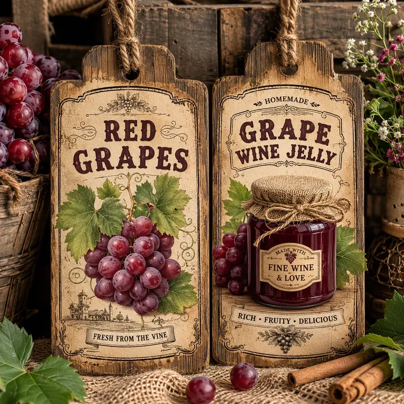 Rustic Pantry Labels Kits