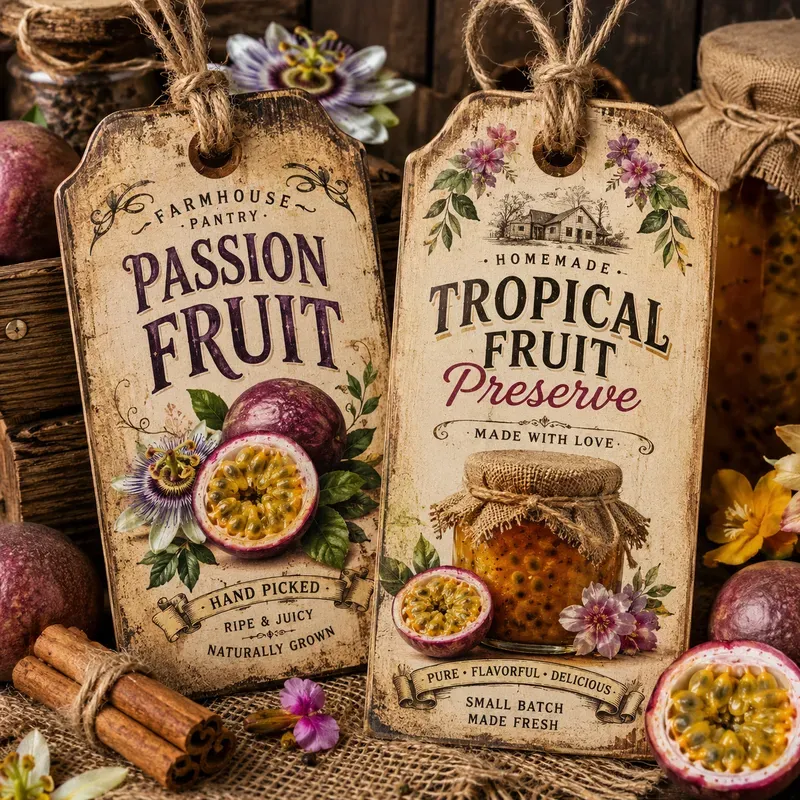Rustic Pantry Labels Kits