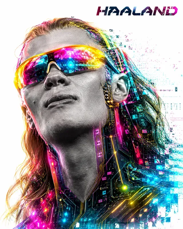 Futuristic Cyber Glitch Portrait Generator