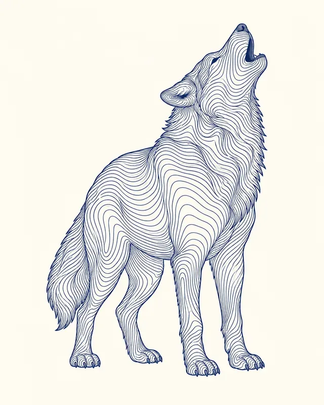 Topographic Contour Line Illustrations