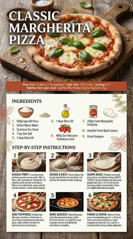 Modern Culinary Recipe Infographics