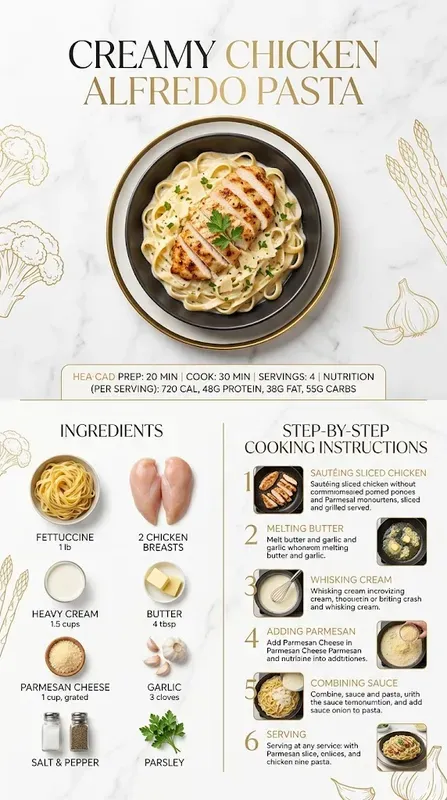 Modern Culinary Recipe Infographics