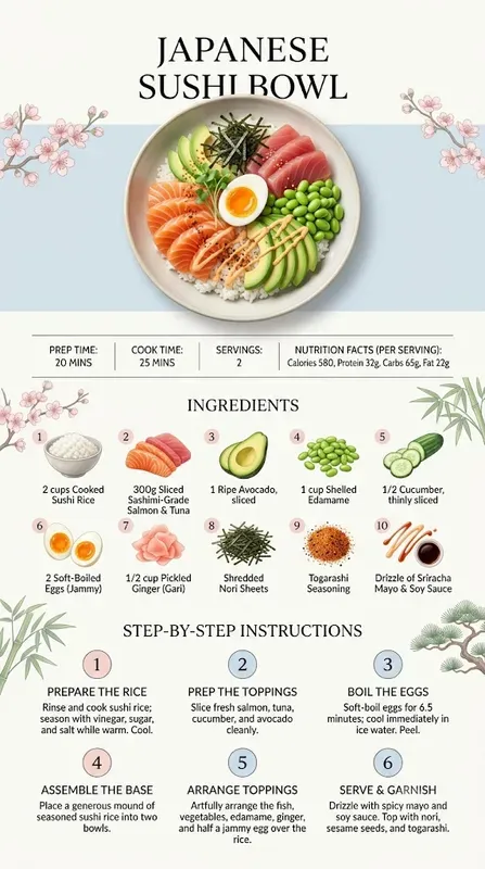 Modern Culinary Recipe Infographics