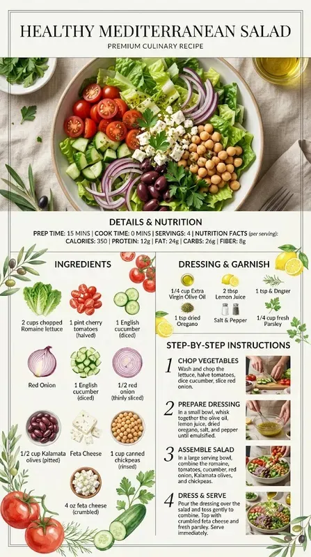 Modern Culinary Recipe Infographics