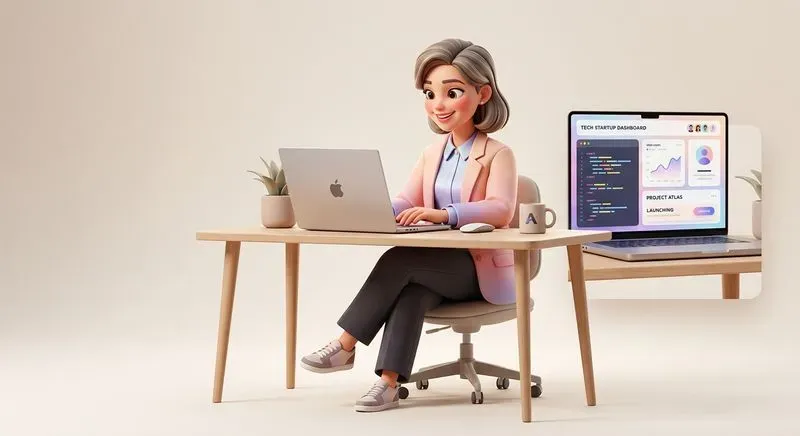 3D Minimalist Business Characters