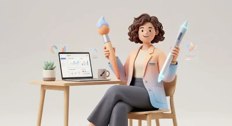 3D Minimalist Business Characters