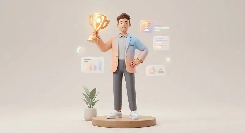 3D Minimalist Business Characters