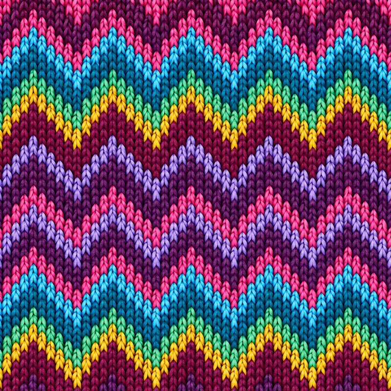 Modern Nordic Wave Knit Textile Designs