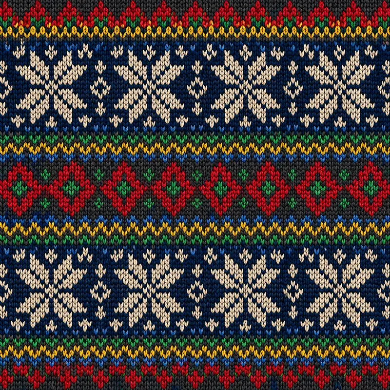 Modern Nordic Wave Knit Textile Designs
