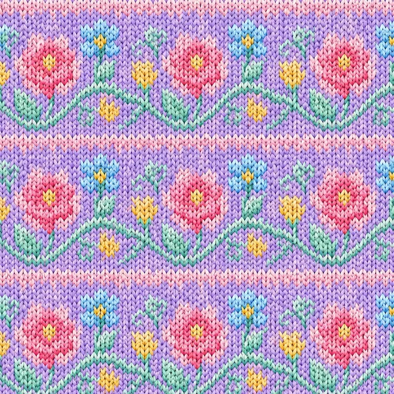 Modern Nordic Wave Knit Textile Designs