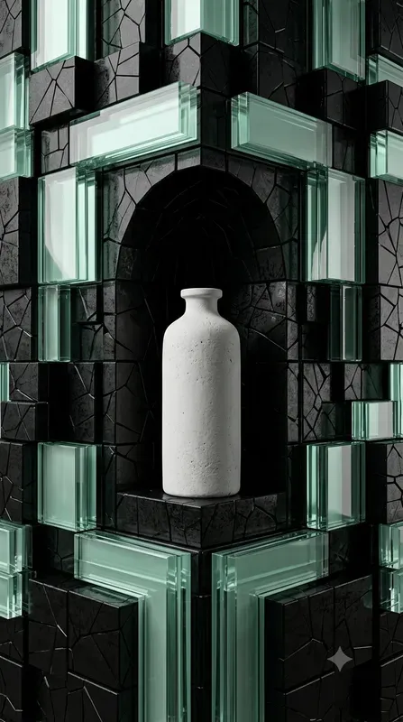 Cracked Lacquer Floating Glass Products