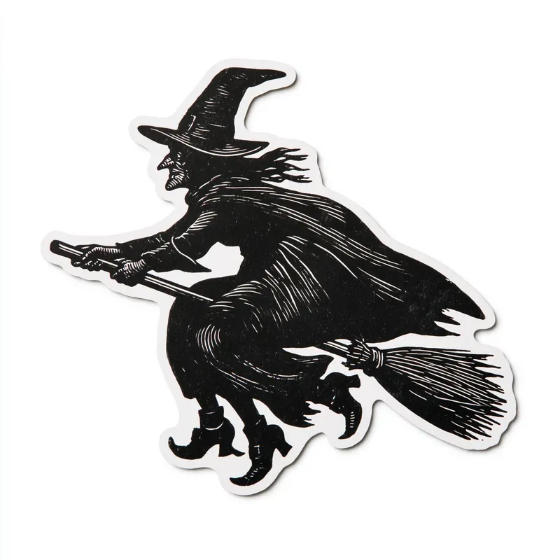 Halloween Scratchboard Sticker Designs