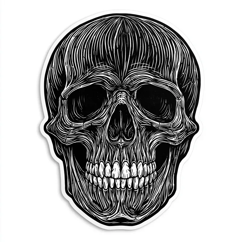 Halloween Scratchboard Sticker Designs