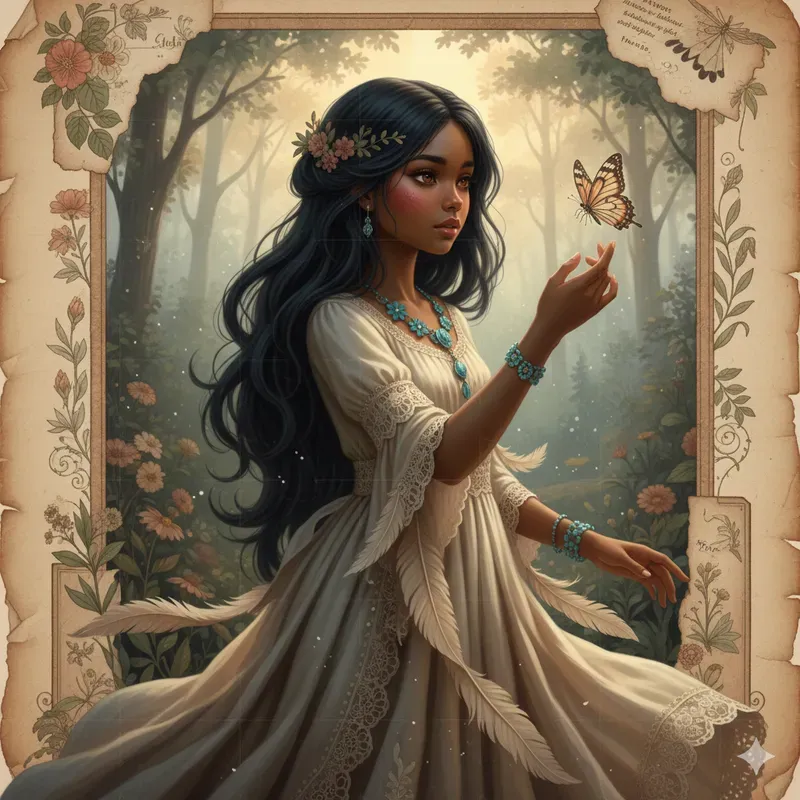 Vintage Fairytale Girls Journal Collages