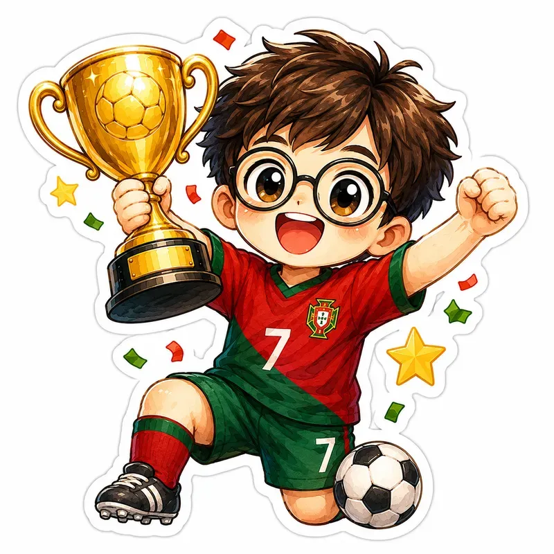 Cute Worldcup Football Sticker Cliparts