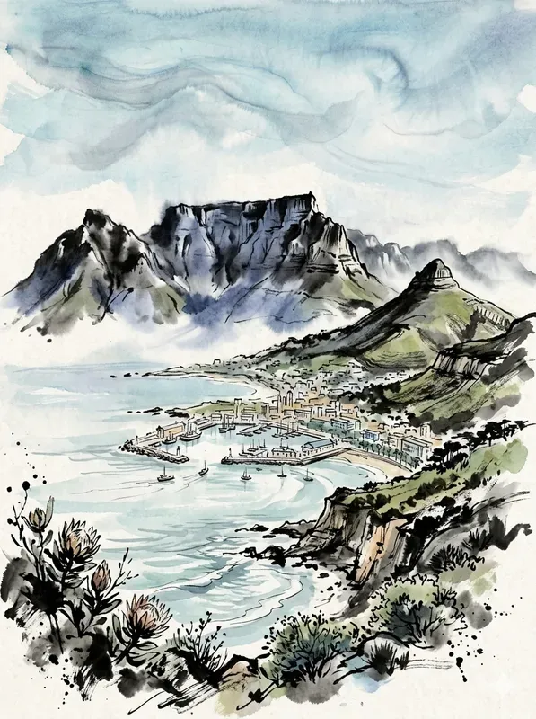 Japanese Ink Wash Travel Posters
