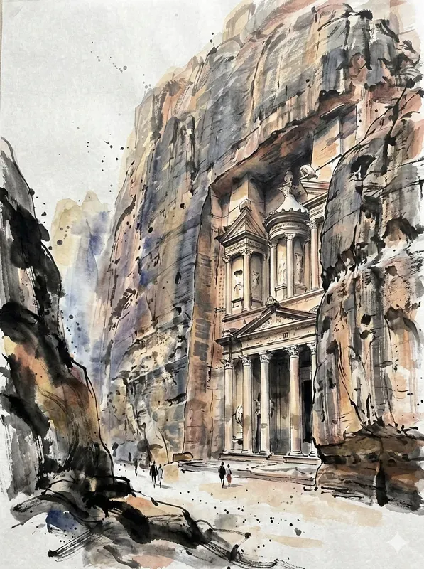 Japanese Ink Wash Travel Posters