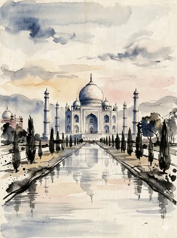 Japanese Ink Wash Travel Posters