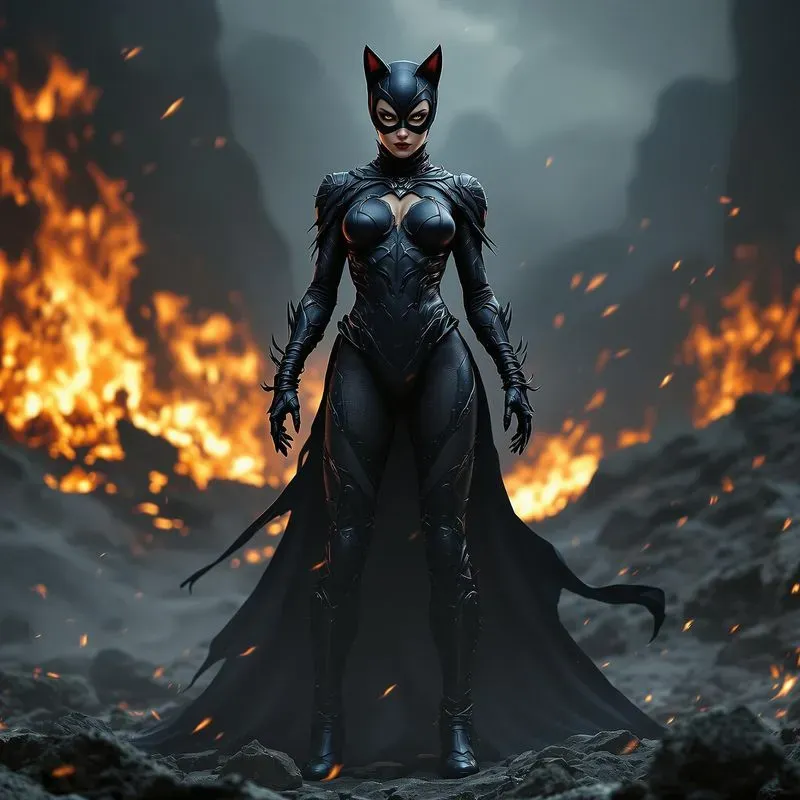 Superheroes In Fire Character Designs