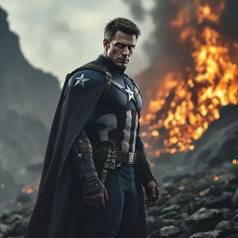 Superheroes In Fire Character Designs