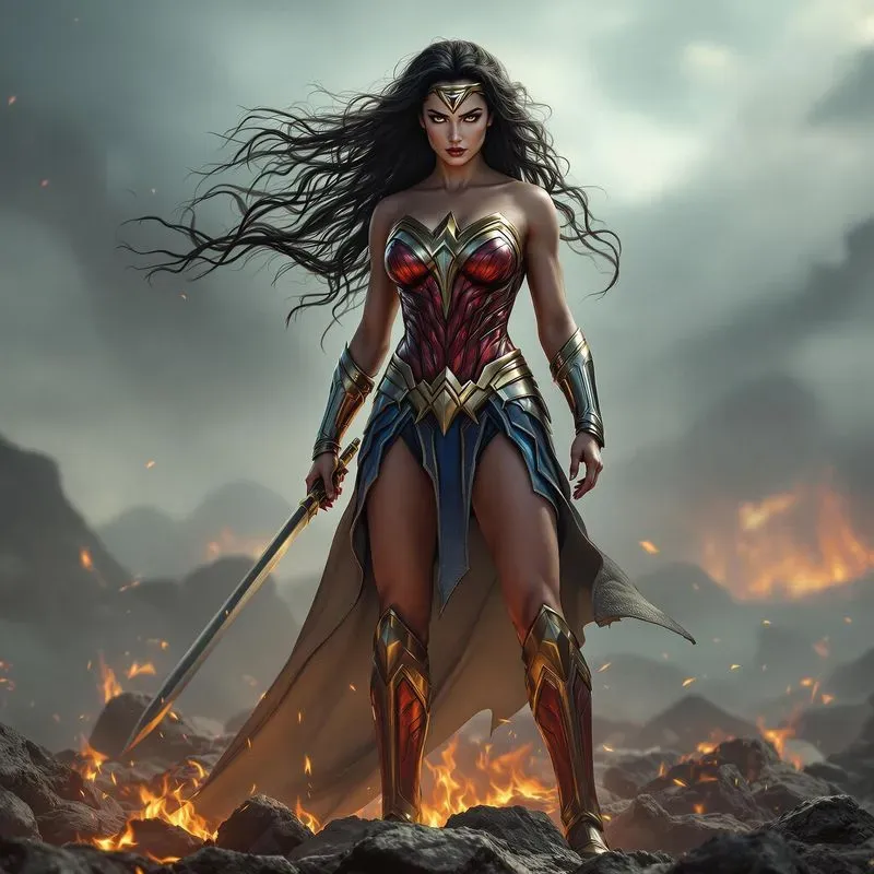 Superheroes In Fire Character Designs