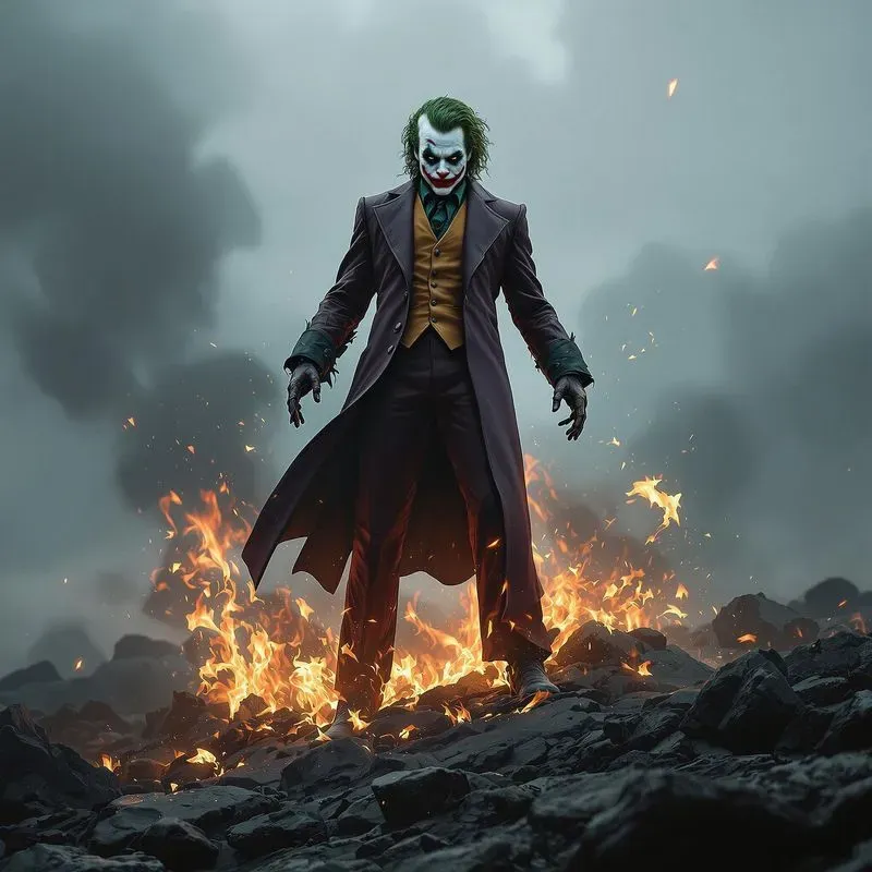 Superheroes In Fire Character Designs