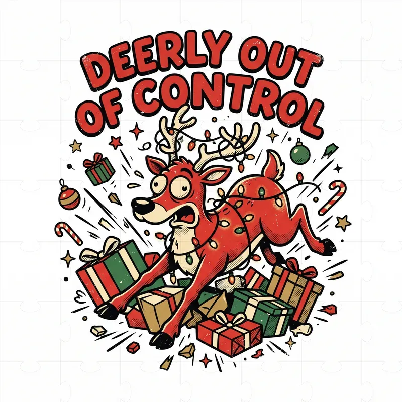 Funny Vintage Christmas Tshirt Art