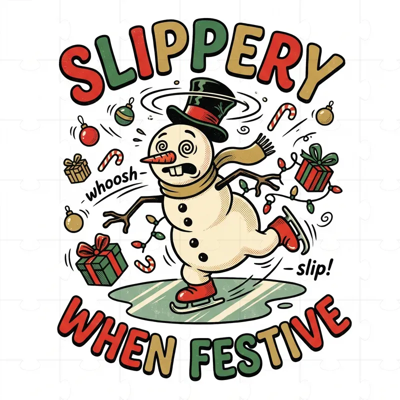 Funny Vintage Christmas Tshirt Art