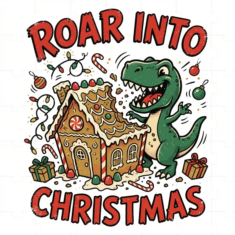 Funny Vintage Christmas Tshirt Art
