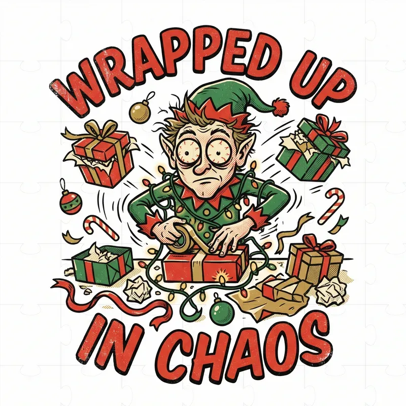 Funny Vintage Christmas Tshirt Art