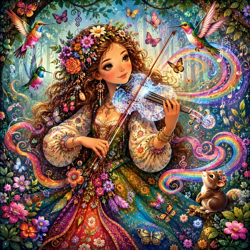 Whimsical Rainbow Soul Art Dreamy