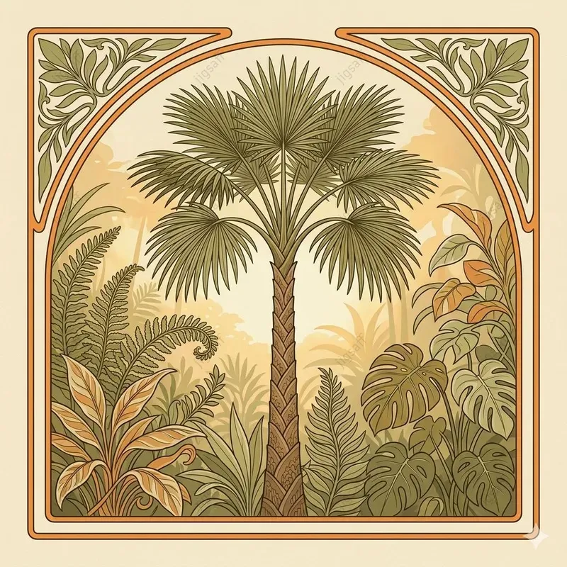 Art Nouveau Botanical Garden Frames