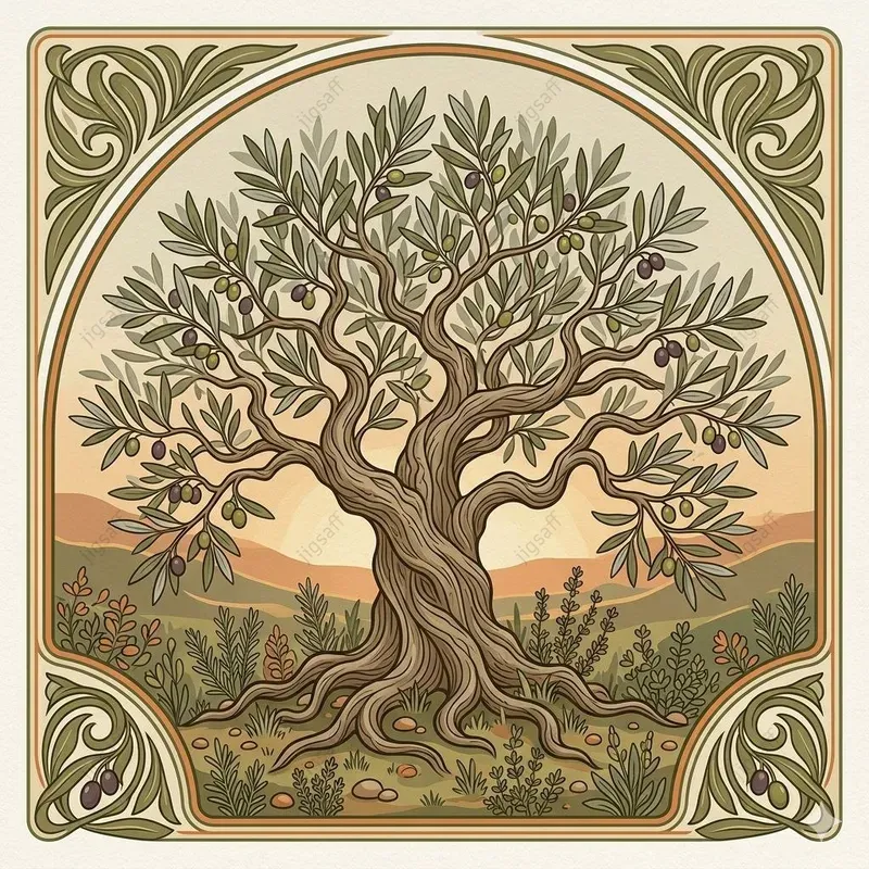 Art Nouveau Botanical Garden Frames