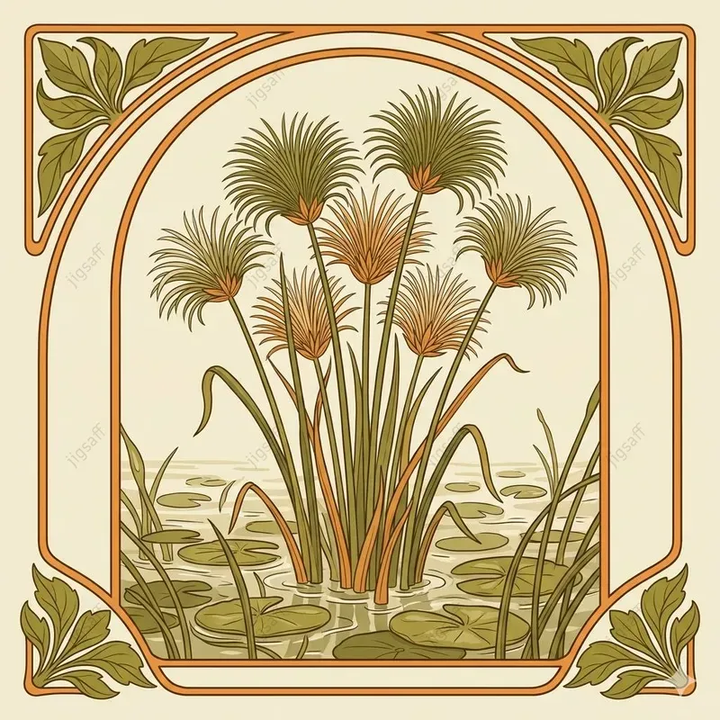 Art Nouveau Botanical Garden Frames